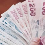 200 TL ve 100 TL'den oluşan para destei